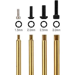 INJORA Juego de destornilladores hexagonales RC 4 en 1_2