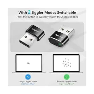 Mouse Jiggler Undetectable Metal USB Mouse Mover con botón_2