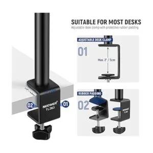 NEEWER Soporte de escritorio extensible para cámara con_5