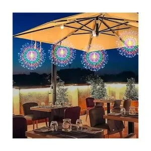 Paquete de 4 luces colgantes de Navidad de destello de_7