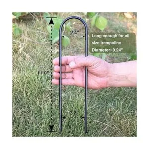 Trampolines Wind Stakes Heavy Duty U Type Sharp Ends_3