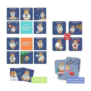 Chalk and Chuckles Juego de cartas de oso para dormir para_4