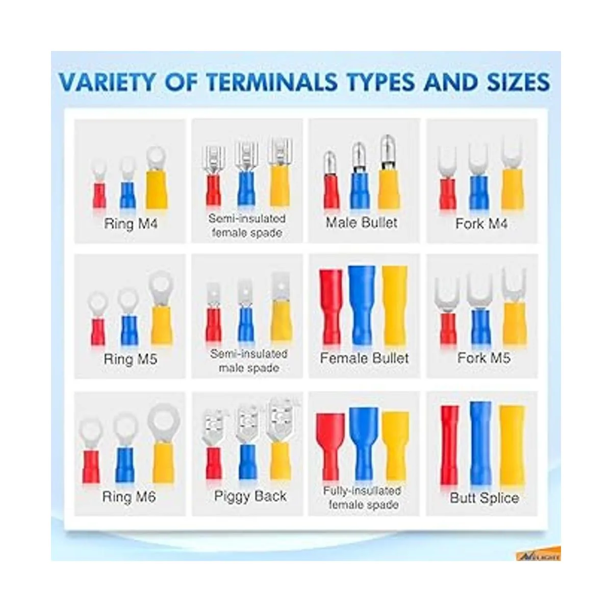 Nilight 840 piezas de conector de desconexión rápida_2