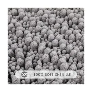 Yimobra Juego de 2 alfombras de inodoro y tapetes de baño_3