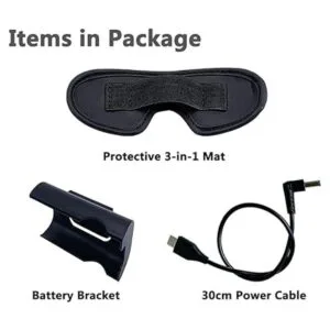 Gafas de 2 soportes de batería y cable de alimentación_3