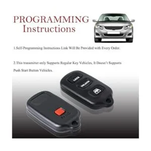 Llavero de repuesto remoto compatible con Toyota 4Runner_3