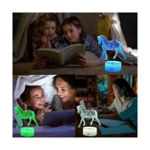 Regalos de caballos luces nocturnas para niños con_5