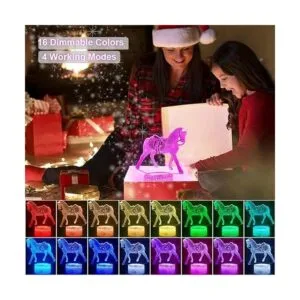 Regalos de caballos luces nocturnas para niños con_2