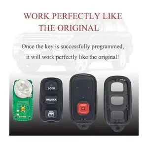 Llavero de repuesto remoto compatible con Toyota 4Runner_5