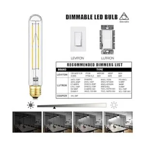 Bombilla LED T10 de 8 W regulable base E26 bombilla_4