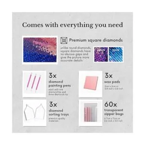 Neopalette Paquete de 3 kits de pintura de diamantes para_3