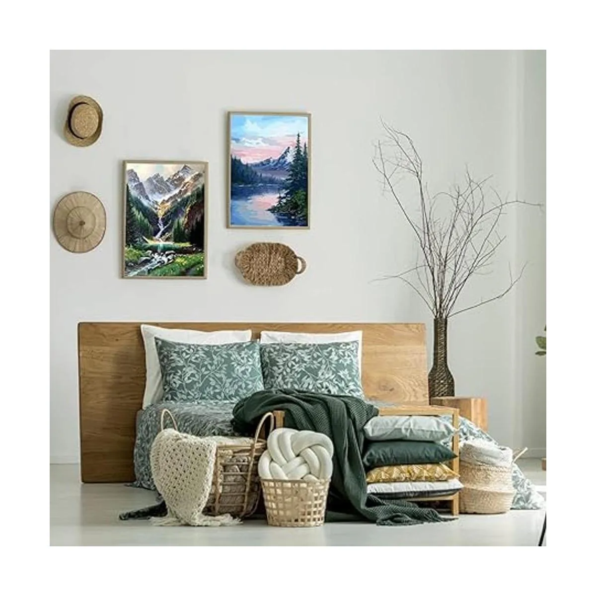 Fycert Paquete de 4 pinturas por números para adultos y_4