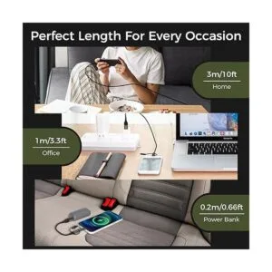 ZeusX Cable múltiple universal 6 en 1 10 pies9.8 ft de_6