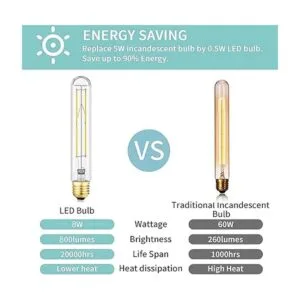 Bombilla LED T10 de 8 W regulable base E26 bombilla_3