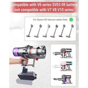 EID Reemplazo para batería Dyson V6 adaptador MIL18V6_6