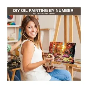 Fycert Paquete de 4 pinturas por números para adultos y_6