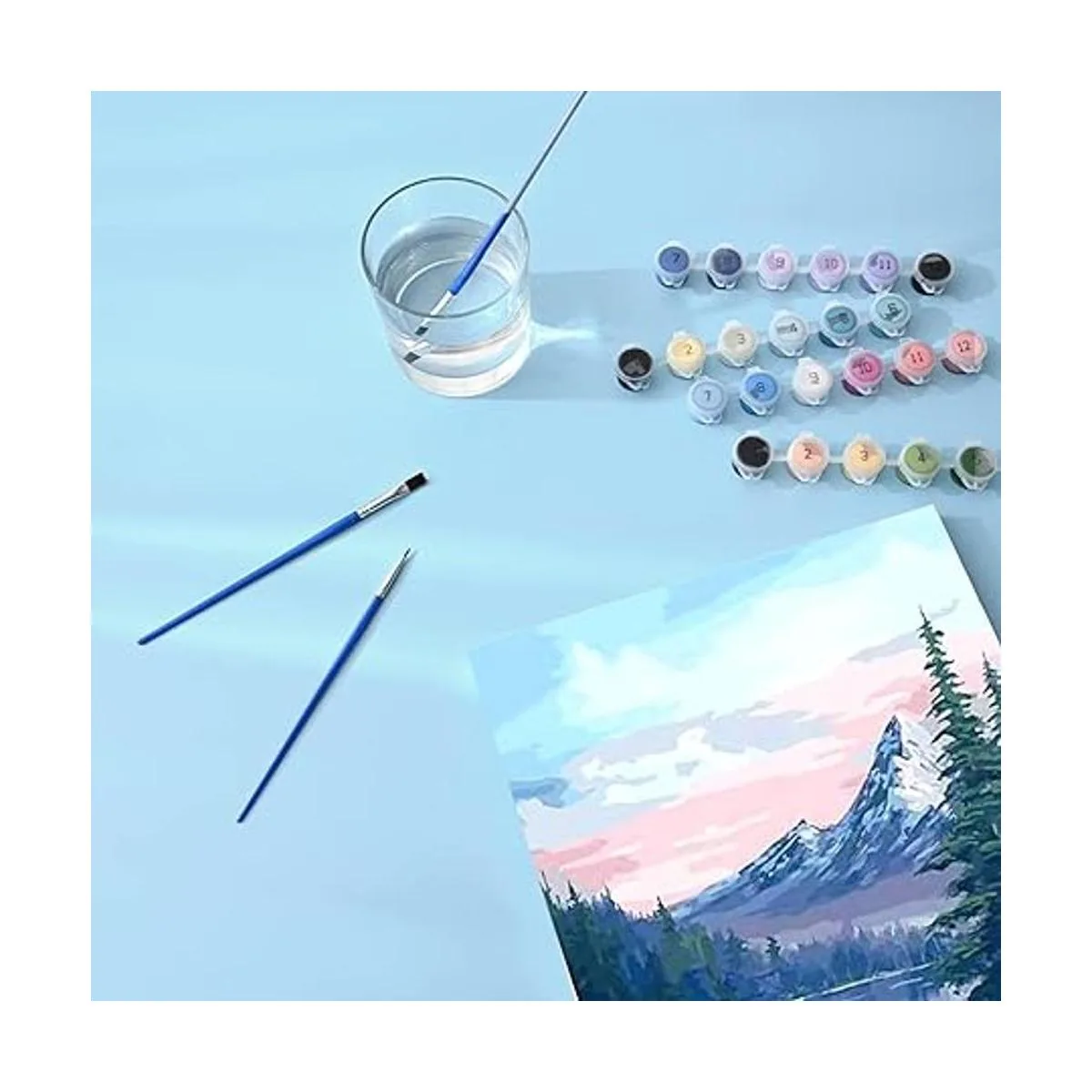 Fycert Paquete de 4 pinturas por números para adultos y_3