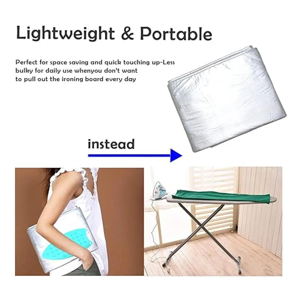 YQMAJIM Alfombrilla de planchado extra grande gruesa_4