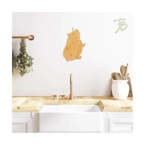 Totally Bamboo Tabla de cortar y servir de bambú en forma_2