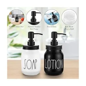 Brighter Barns Juego de dispensador de jabón para manos y_3