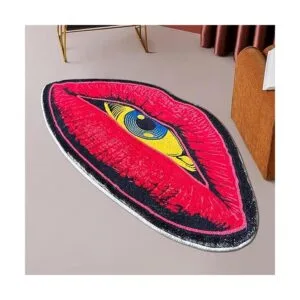 VBFGRT Interesantes alfombras de felpa con forma de ojo de_2