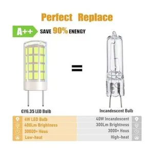 VOKWAK Bombilla LED GY6.35 GY6.35 con base bipin T4 JC_3