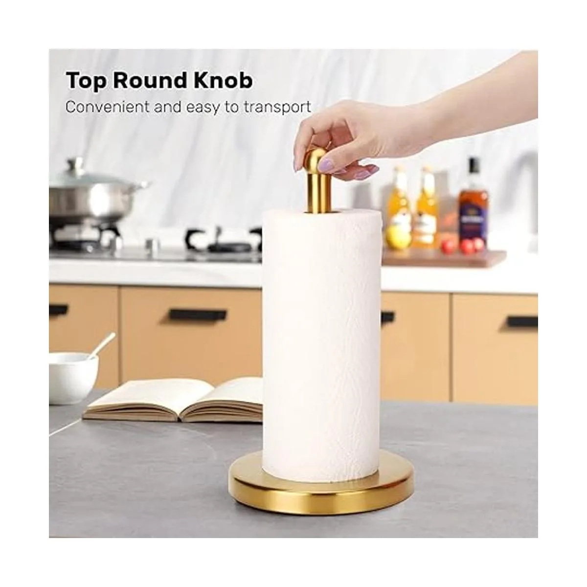 Soporte para toallas de papel dorado soporte para toallas_4