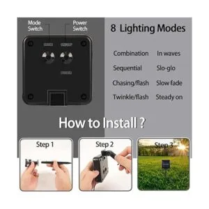Paquete de 2 tiras de luces solares para exteriores 200_3