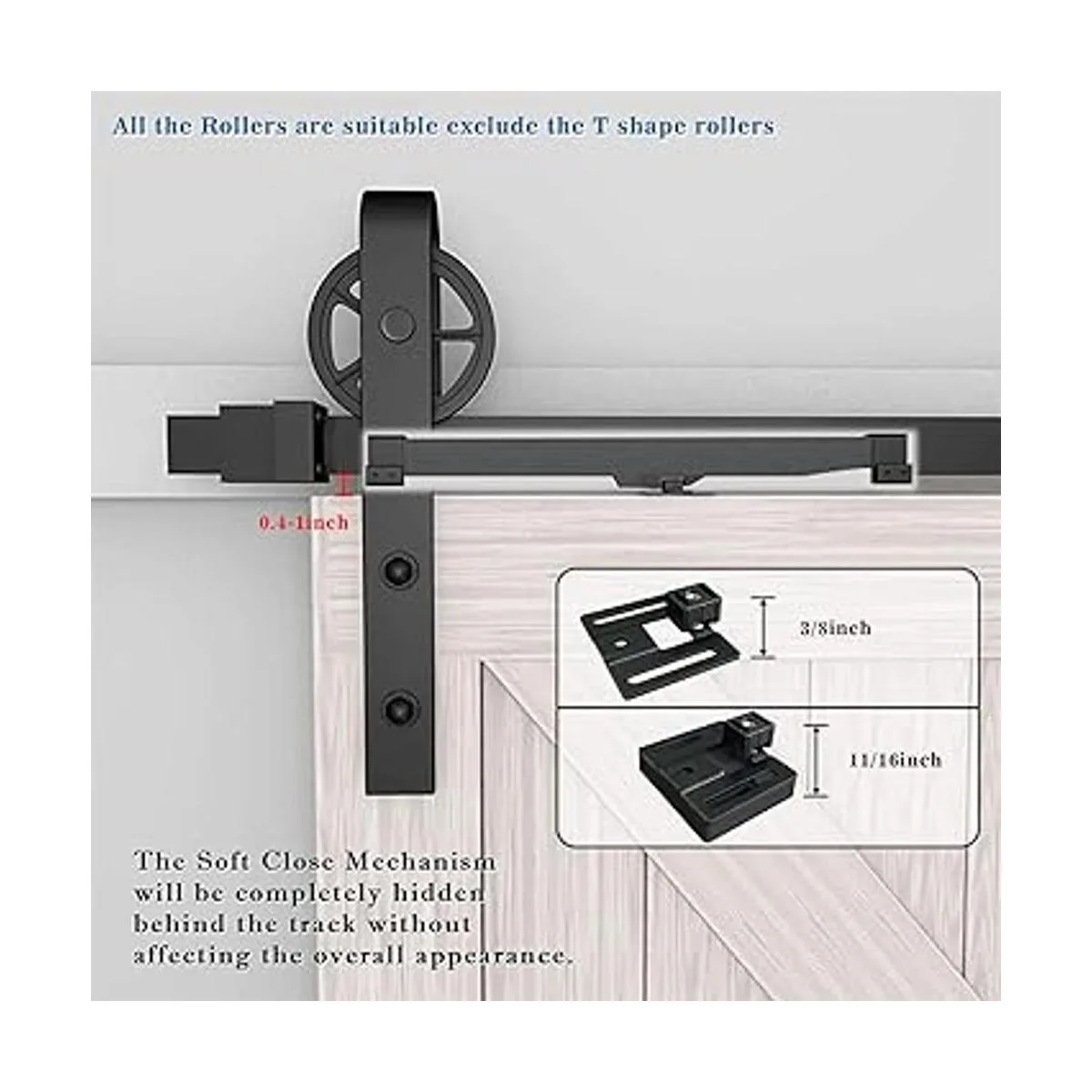 Enconker 2 piezas de mecanismo ligero de cierre suave para_5
