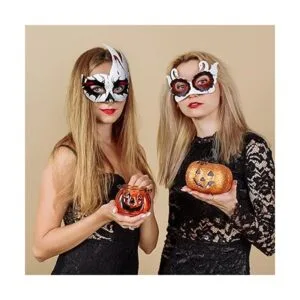 ELCOHO 24 máscaras de papel blanco de media cara máscaras_5