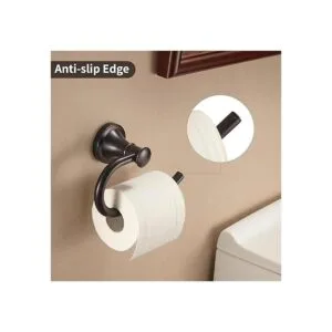 WOLIBEER Soporte de papel higiénico de bronce aceitado_3