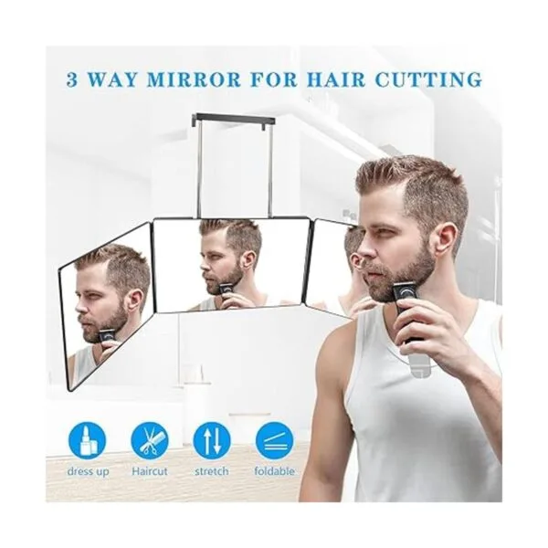Espejo de 3 vías para auto corte de cabello espejo de_5