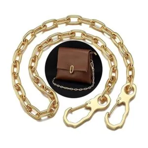 Cinturón de acero inoxidable de oro de 18 quilates de_4