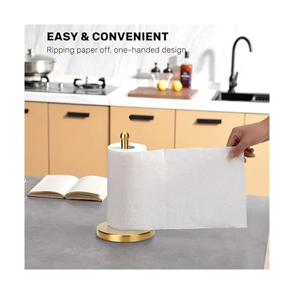 Soporte para toallas de papel dorado soporte para toallas_3