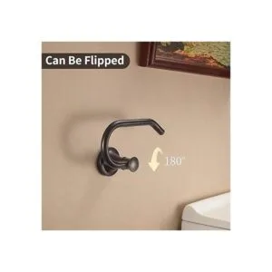 WOLIBEER Soporte de papel higiénico de bronce aceitado_6