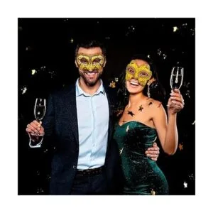 ELCOHO 24 máscaras de papel blanco de media cara máscaras_6