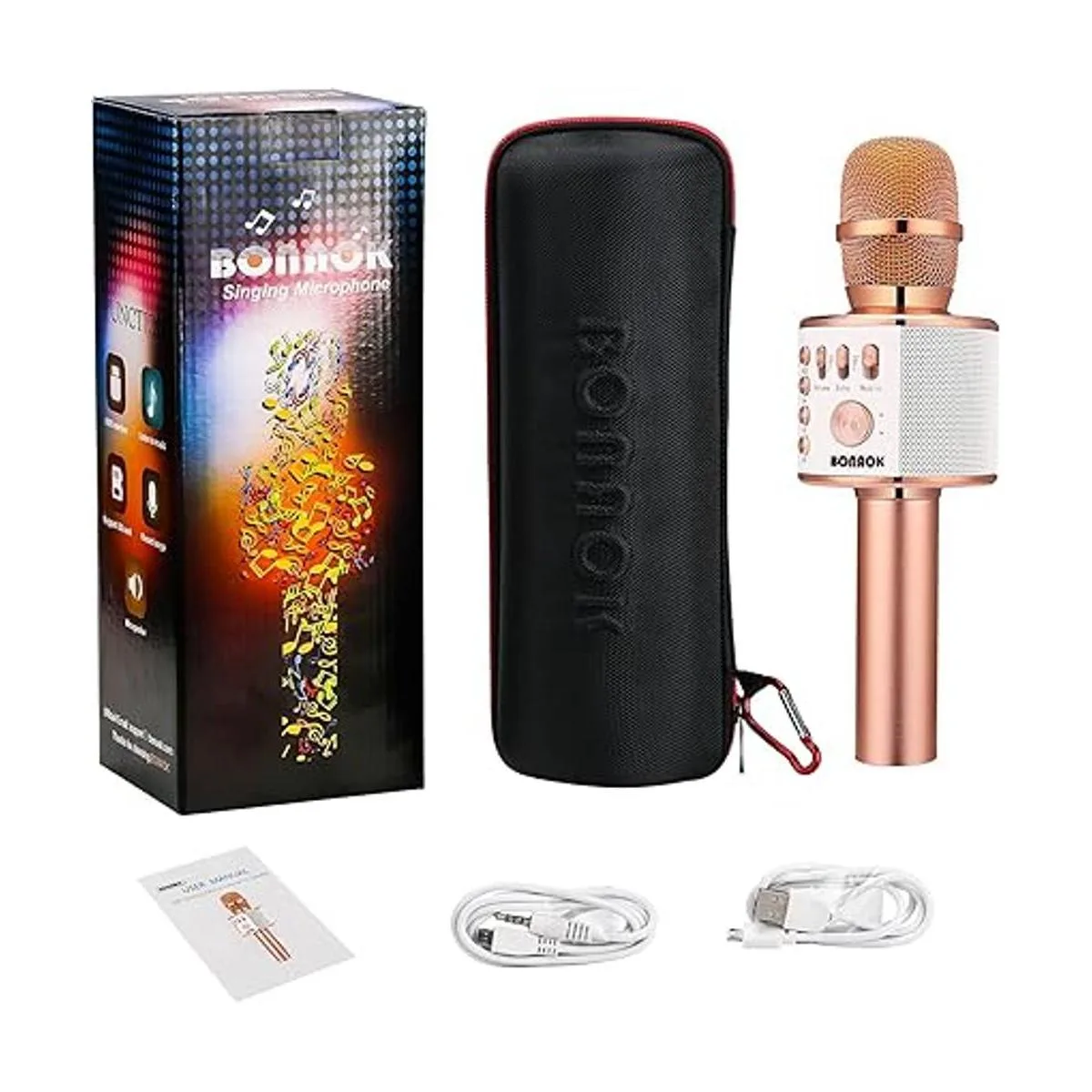 Bonaok Micrófono Q37 Rose gold_2