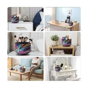 WEEMAGIC Soporte de control remoto redondo de cuero para_5