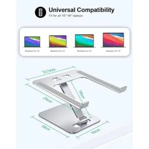 RIWUCT Soporte plegable para laptop soporte ergonómico de_5