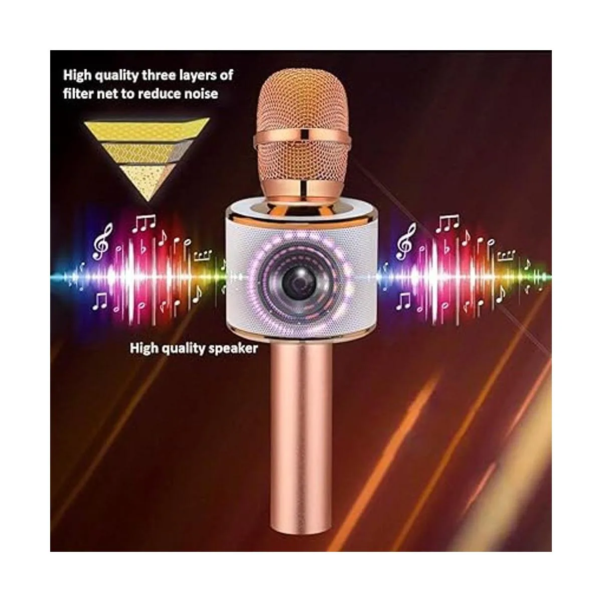 Bonaok Micrófono Q37 Rose gold_4