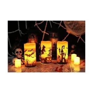 Juego de 3 velas de calcomanía de Halloween de DRomance_4
