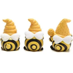 Hodao 3 piezas de decoración de gnomos de primavera de_3