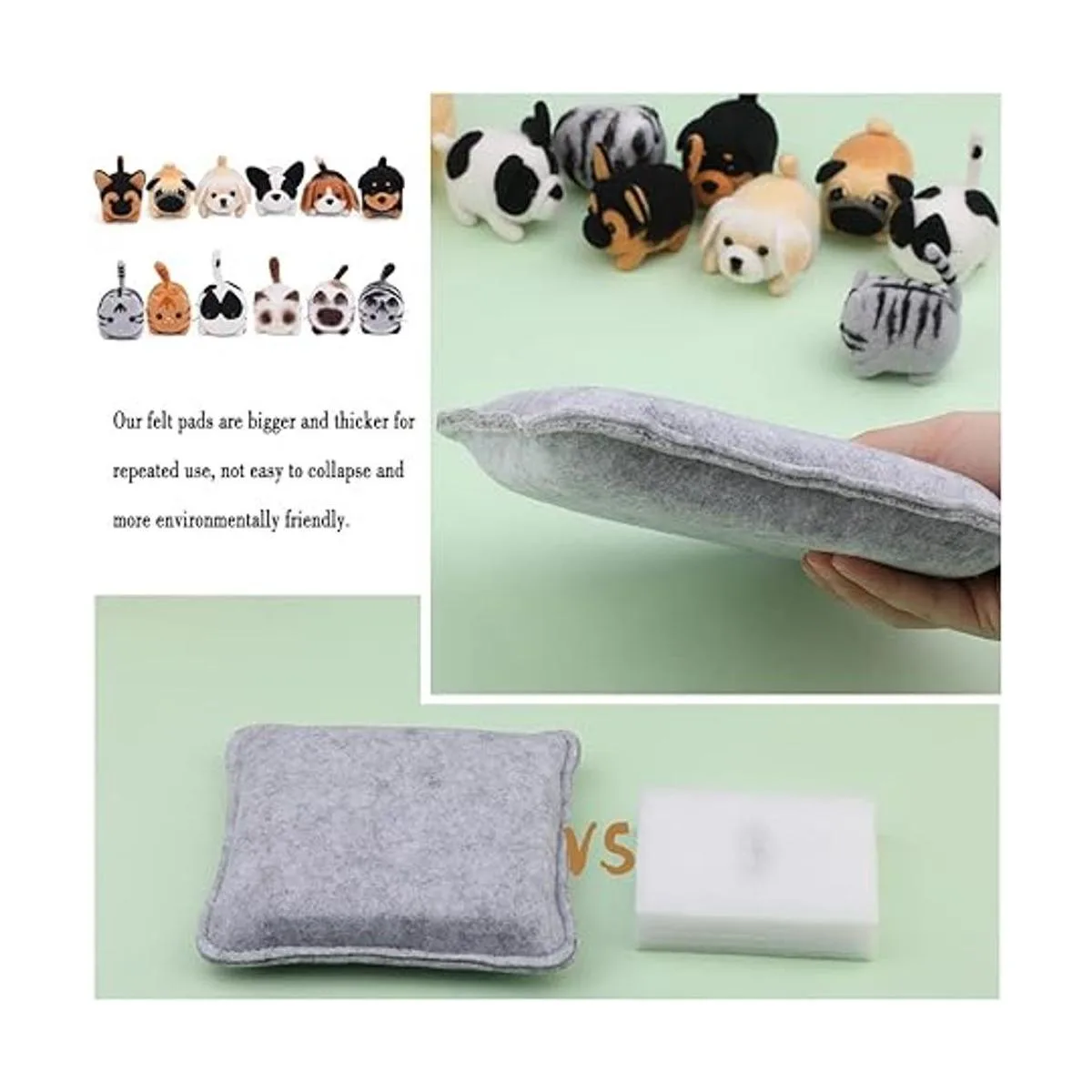 Kit de fieltro de aguja 12 piezas para hacer muñecas kit_4