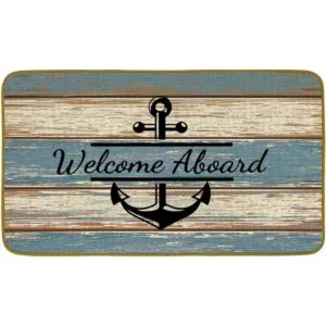 Burosev Felpudo decorativo de bienvenida con temática_1