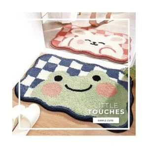 Linda alfombra de baño extra suave absorbente_7