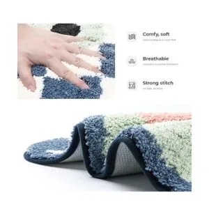 Linda alfombra de baño extra suave absorbente_5