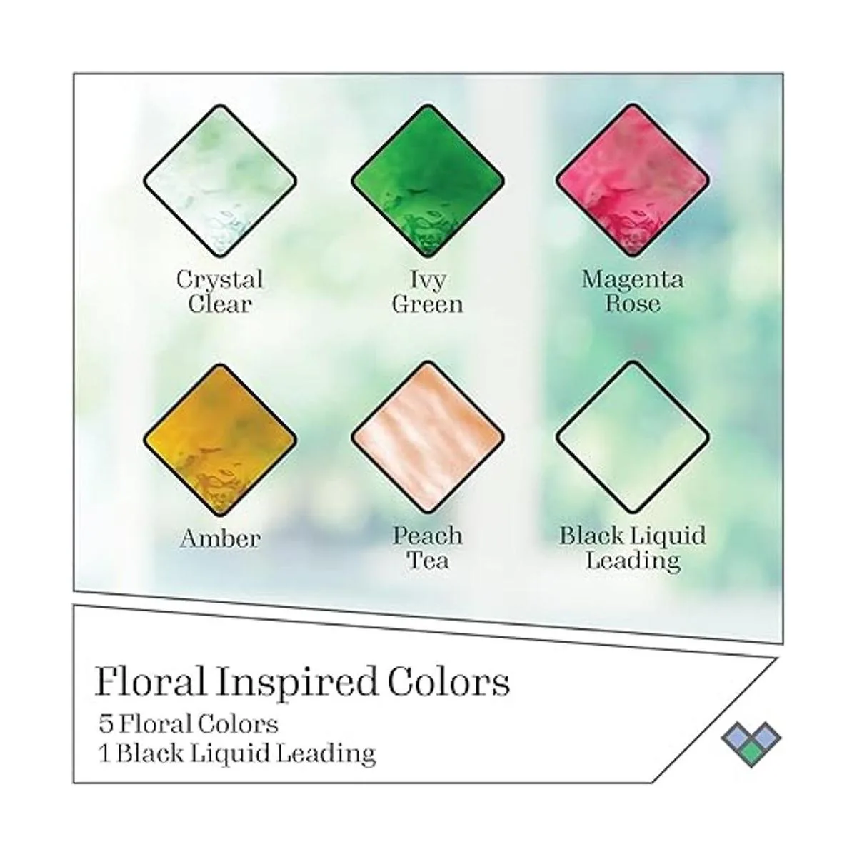 Gallery Glass Kit de pintura de vidrio de 6 piezas para_2