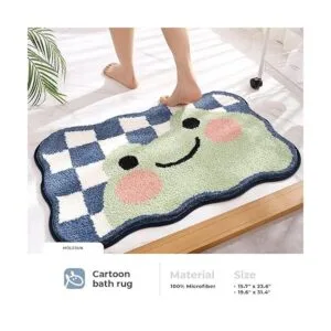 Linda alfombra de baño extra suave absorbente_2