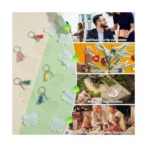 200 llaveros en blanco para vinilo llaveros acrílicos en_2