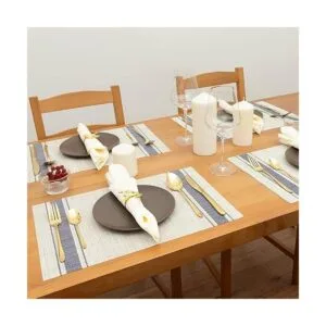 Winknowl Juego de 8 manteles individuales resistentes al_6